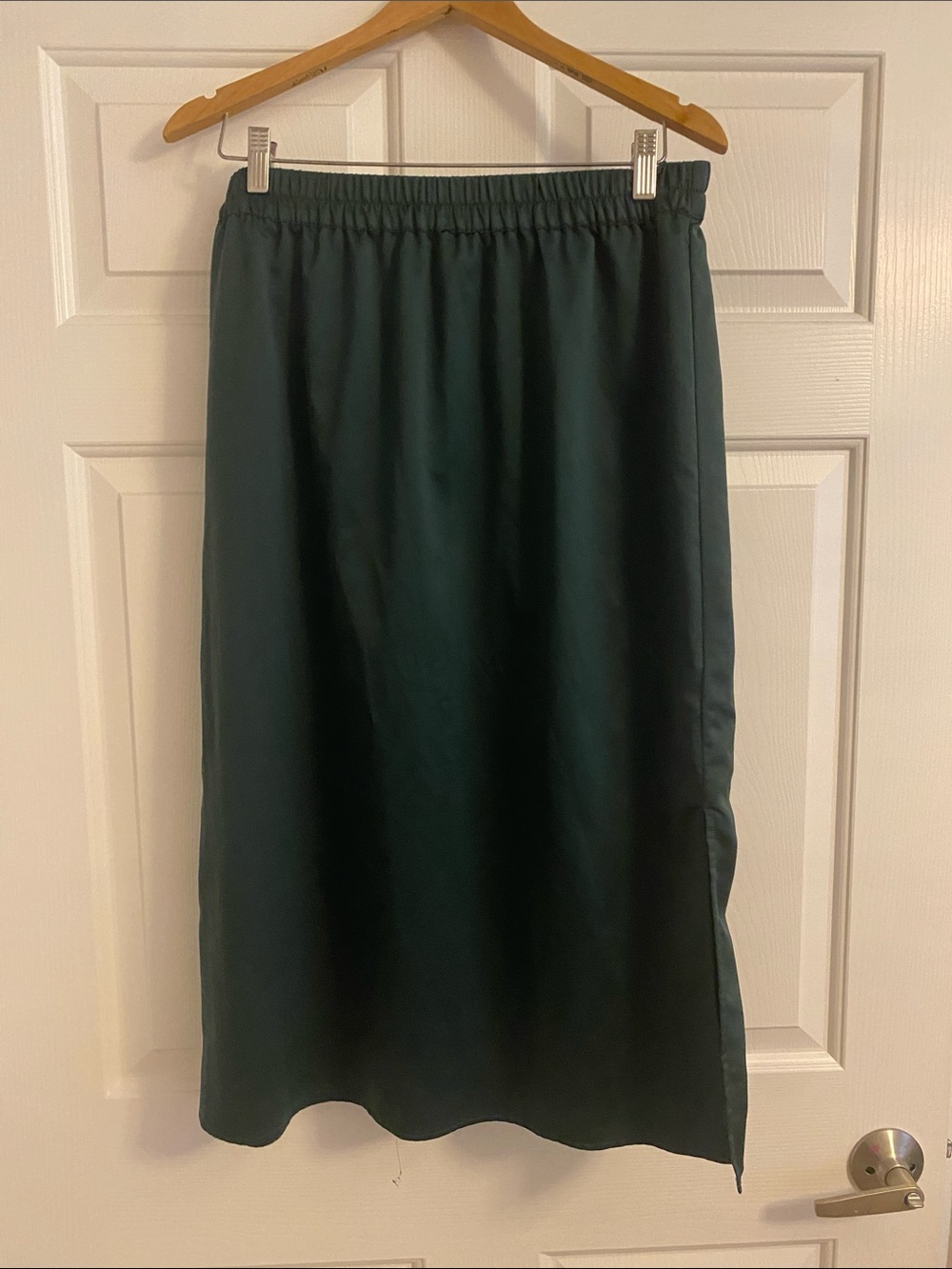 GAP Forest Green Midi Skirt with Elastic Waist